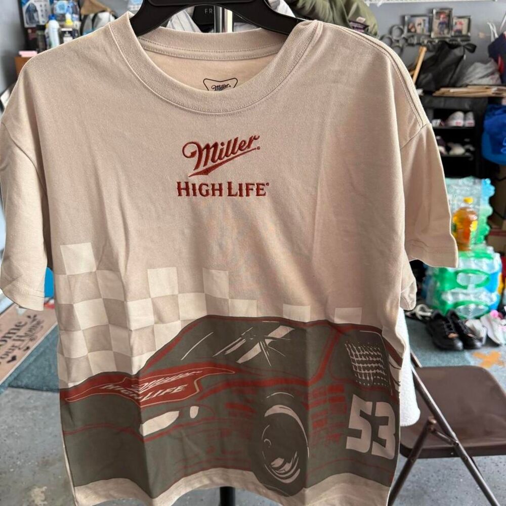 Unbranded Men's Cream and White T-shirt